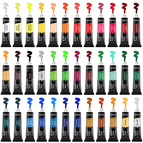 ESRICH Acrylic Paint Set,64PCS Painting Supplies with Wooden Easel,Paint Brushes,36Colors Acrylic Paint, Canvases,Palette,Paint Knives Etc,Painting ESRICH