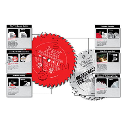 Freud America LM72R010: 10" Heavy-Duty Rip Blade - WoodArtSupply