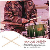 SUPVOX 2pcs Gong Hammer Music Accessories Electronic Accessories Electronic Drum Sticks Goner Striker Rubber-head Gong Mallets 5a Wood Pin Small SUPVOX