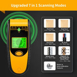 Stud Finder Wall Scanner Sensor - New 7 in 1 Electronic Wall Wood Metal Studfinder Edge Center Beam Sensor Detector with LCD Display ＆ Audio Alarm AC Levligle