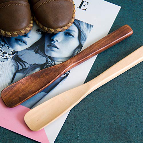 EXCEART Pocket Tool 2pcs Portable Solid Wood Shoehorn Tools for Boots Boot Inserts for Travel Shoe Horn Mini Funnel Stainless Steel Funnel Pro Tools EXCEART