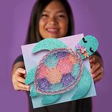 Craft-tastic — String Art Sea Turtle for 2 Fun Craft Projects — Sea Turtle and Hibiscus Flower — Ages 10+ Craft-tastic