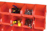 Performance Tool W5186 15-Bin Table Top Storage Rack , Red Performance Tool