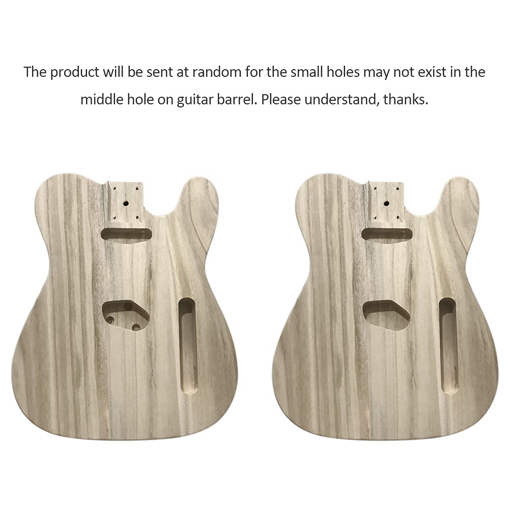 HUIOP Guitar Barrel, Polished Wood Type Electric Guitar Barrel DIY Electric Maple Guitar Barrel Body for TL Style Guitar HUIOP