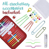 J MARK Crochet Kit for Beginners Adults -1320 Yards Crochet Set for Beginners, Crochet Starter Kit J MARK