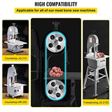 VEVOR Band Saw Blade, 65x0.6x0.02 inch, 5 PCS/Pack Meat Bandsaw Blades for Replacement, 65Mn Carbon Steel Blade, 3 TPI Meat Cutting Blade Wrapped by VEVOR