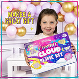 GirlZone Cosmic Cloud Slime Kit, Premade Galaxy Slime Kit for Girls with Slime Glitter and Inks, Slime Fun Straight Out of The Tub, Great Slime Kits GirlZone