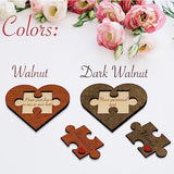 Personalized Romantic Gifts for Her - Custom Valentines Gifts for Him Engraved, Unique Valentine Puzzle Card, Wooden Heart Shaped Plaque, 5 Year Wood Top obsession