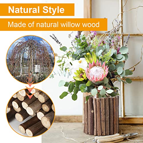 CertBuy 120 Pack Wood Log Sticks 10 CM / 4 Inch, 0.8-1.2 CM in Diameter Twigs for Crafts, Craft Twigs Branch Willow for DIY Crafts, School Projects, CertBuy