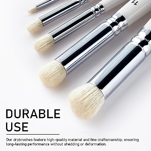 Falling in Art 5 Pcs Professional Drybrush Set, Detail Dry Brush, Miniature Paint Brushes for Model Rendering, Suitable for Beginners and Artists - WoodArtSupply