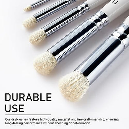 Falling in Art 5 Pcs Professional Drybrush Set, Detail Dry Brush, Miniature Paint Brushes for Model Rendering, Suitable for Beginners and Artists - WoodArtSupply