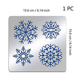 BENECREAT Snowflake Pattern Stainless Steel Stencil Template, 6.14x6.14inch Metal Journal Stencils Templates Tool for Wood Burning Pyrography and BENECREAT