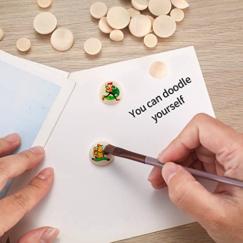 200 Pcs Half Wooden Beads, Unfinished Natural Split Wood Balls, 12mm/15mm/20mm Small Half Round Decorative Wooden Craft Beads Balls for Paint DIY Bnnrjia