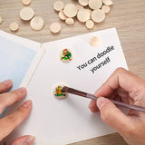 200 Pcs Half Wooden Beads, Unfinished Natural Split Wood Balls, 12mm/15mm/20mm Small Half Round Decorative Wooden Craft Beads Balls for Paint DIY Bnnrjia