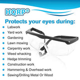 HQRP Clear Tint UV Protective Safety Goggles Glasses for Yard work, Gardening, Lawn mowing, Weed whacking, Hedge trimming, Wood working, HQRP