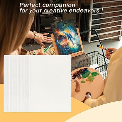 5" x 7" 120Pcs 140LB/300GSM White Cotton Watercolor Paper Bulk Kids Water Color Paper for for Student Adults Painting Art Works Drawing Supplies