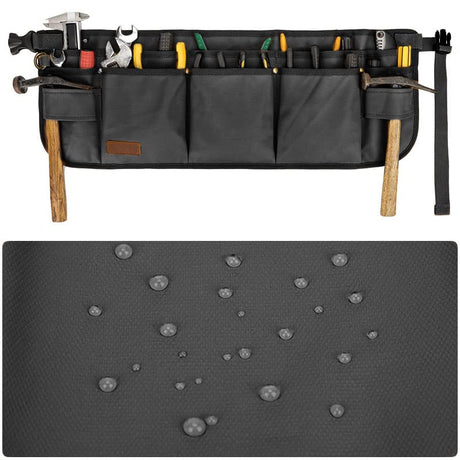 Tool Belt Pouches for Men Utility Belt Electrician Tool Bag Canvas Gardening Waist Tool Pouch with 13 Pockets for Men Women Carpenters Electricians FASHIXD