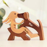 Pawfect House Wooden Sculpture, Dog Statues Home Decor, Statue Home Decorations, Wooden Decor, Table Decor Wooden Pet Carvings, Dog Memory Gifts, Pawfect House