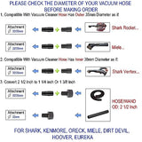 Universal Vacuum Hose Adapter Kit Reducer Attachment Set Converter from 1 1/2 inch to 1 1/4 inch from 1 3/8 inch to 1 1/4 inch Dust Hose Port Adapter VACEXT
