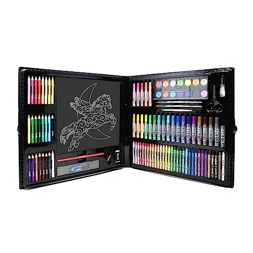 Art 101 Budding Artist Ultimate Art and Scratch Art Kit, Assorted Colors, 126 Pieces (30126) Art 101 USA