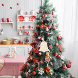 Healifty 10Pcs Unfinished Christmas Wooden Ornaments Bell Wood Cutouts Wood Slices for Christmas Trees Hanging Decorations Healifty