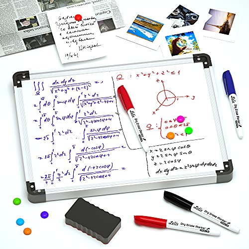 Lelix Dry Erase Markers, 42 Pack 14 Black+14 Blue+14Red Dry Erase Markers Chisel Tip,Dry Erase Markers Bulk,Whiteboard Markers for School, Office Lelix