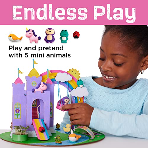 Creativity for Kids Build & Grow Magical Land - Unicorn Craft, 5-in-1 Kids Activities, Unicorn Castle Toy, Kids Gifts for Ages 6-8+ Creativity for Kids