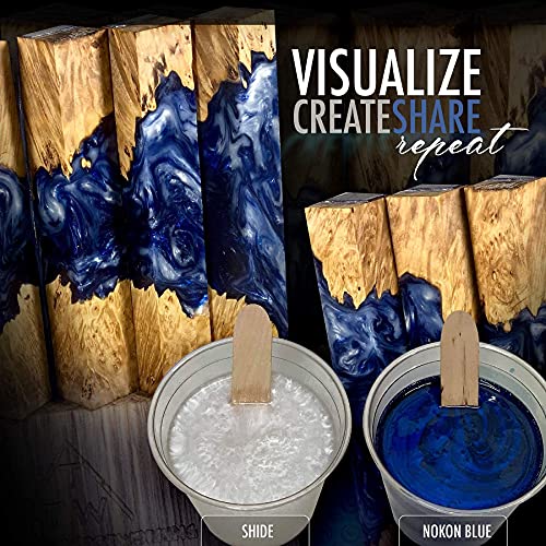 Eye Candy Premium Mica Powder Pigment “Nokon Blue” (50g) Multipurpose DIY Arts and Crafts Additive | Woodworking, Epoxy, Resin, Paint, Nail Polish, Eye Candy