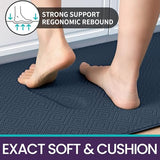 DEXI Anti Fatigue Kitchen Mat, Cushioned Kitchen Rugs Non Slip, Waterproof Comfort Standing Kitchen Floor Mat, 17"x29", Navy DEXI