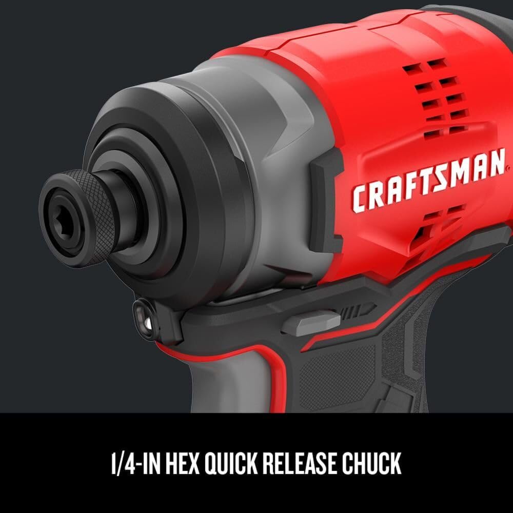 CRAFTSMAN V20* Cordless Brushless Compact 2 Tool Combo Kit (2 Batteries) (CMCK210C2) - WoodArtSupply