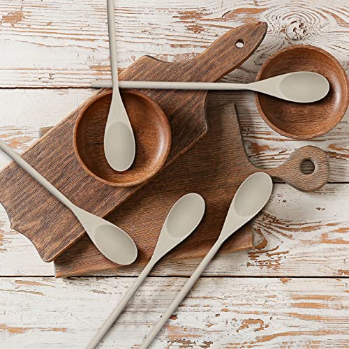 Set of 50 12 Inch Long Wooden Spoons for Cooking Kitchen Wooden Spoons for Crafts Long Handle Wood Spoons Oval Wood Mixing Spoons Baking Mixing