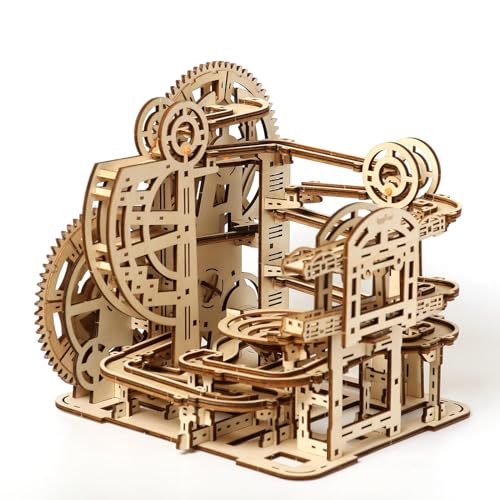 bennama 3D Wooden Puzzles Marble Run Set - Space Labyrinth Mechanical Model Kits with Motor, Brainteaser and Puzzle for Christmas/Birthday,Gifts for bennama