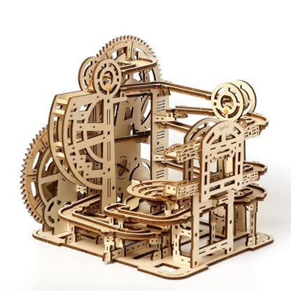 bennama 3D Wooden Puzzles Marble Run Set - Space Labyrinth Mechanical Model Kits with Motor, Brainteaser and Puzzle for Christmas/Birthday,Gifts for - WoodArtSupply