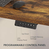 FLEXISPOT Stand Up Desk 3 Stages Dual Motor Electric Standing Desk 55x28 Inch Whole-Piece Board Height Adjustable Desk Electric Sit Stand Desk(Black FLEXISPOT