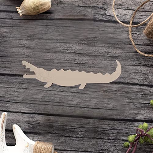 Alligator Wood Craft Unfinished Wooden Cutout Art DIY Wood Sign Inspirational Wall Plaque Classic Wood Home Wall Decor for Indoor Holiday Home Arupkeer