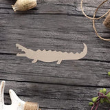 Alligator Wood Craft Unfinished Wooden Cutout Art DIY Wood Sign Inspirational Wall Plaque Classic Wood Home Wall Decor for Indoor Holiday Home Arupkeer