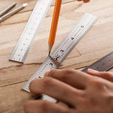 Mr. Pen- Machinist Ruler, Ruler 6 inch, 3 Pack, mm Ruler, Metric Ruler, Millimeter Ruler, (1/64, 1/32, mm and .5 mm), Metal Ruler 6 inch, Precision Mr. Pen