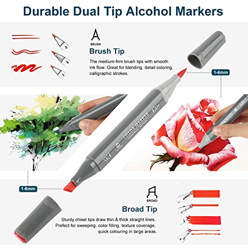 Craft Gear Alcohol Markers GC QUILL Alcohol Markers Brush Tip 121