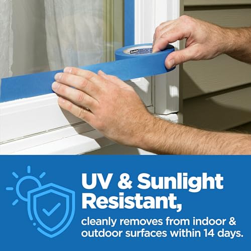 Scotch Painter's Tape Original Multi-Surface Painter's Tape, 0.94 Inches x 60 Yards, 9 Rolls, Blue, Paint Tape Protects Surfaces and Removes Easily, Scotch