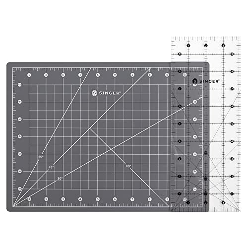 SINGER Learn to Quilt Sewing Kit for Beginners and Adults with Rotary Cutter, Cutting Mat, Acrylic Ruler, and More SINGER