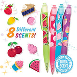 Glitter Gel Smens - Gourmet Scented Pens, Colored Gel Ink, Medium Point, 8 Count Scentco