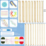 Coopay Knitting Kit 71 PCS Knitting Needles Set, Knitting Kit for Beginners Adults 2mm-10mm Straight Single Pointed Bamboo Knitting Needles with Coopay