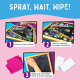 Chalkola Natural Chalkboard Cleaner Spray & Eraser Kit for Liquid Chalk Markers - Suitable for Whiteboard, Blackboard and Dry Erase Boards - Comes Chalkola