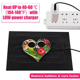 4 Pieces Epoxy Resin Stirrer Handheld and Silicone Mats, Heating Mat with USB Interface Honoson