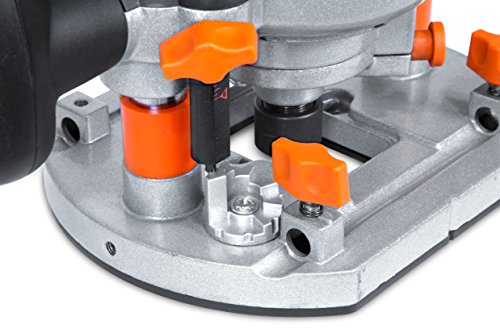 WEN RT6033 15-Amp Variable Speed Plunge Woodworking Router Kit with Carrying Case & Edge Guide WEN