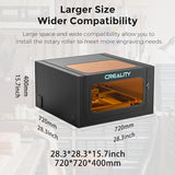 Creality Laser Engraver Enclosure 2.0 with Vent, Isolate Smoke Laser Cutting Machine Protective Cover with Eye Protection, Against Noise,Suitable for Creality