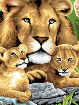 Royal & Langnickel Painting by Numbers Junior Small 3-Piece Art Activity Kit, Jungle Cats Set Royal & Langnickel