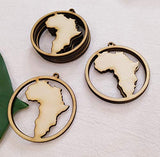 30PCS DIY Wood Earring Blanks, Africa Hoop Shape Unfinished Laser Cut Wood Jewelry for Earrings Jewelry Making (2.5") MEYA