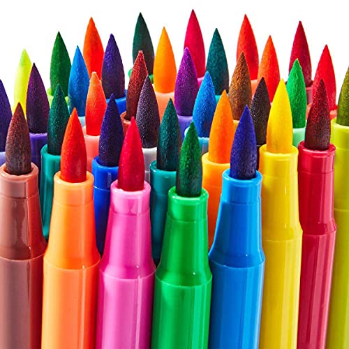 KINGART Watercolor Brush Markers, 36 Piece, Multicolor, 410-36 KINGART