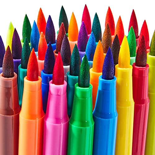 KINGART Watercolor Brush Markers, 36 Piece, Multicolor, 410-36 - WoodArtSupply